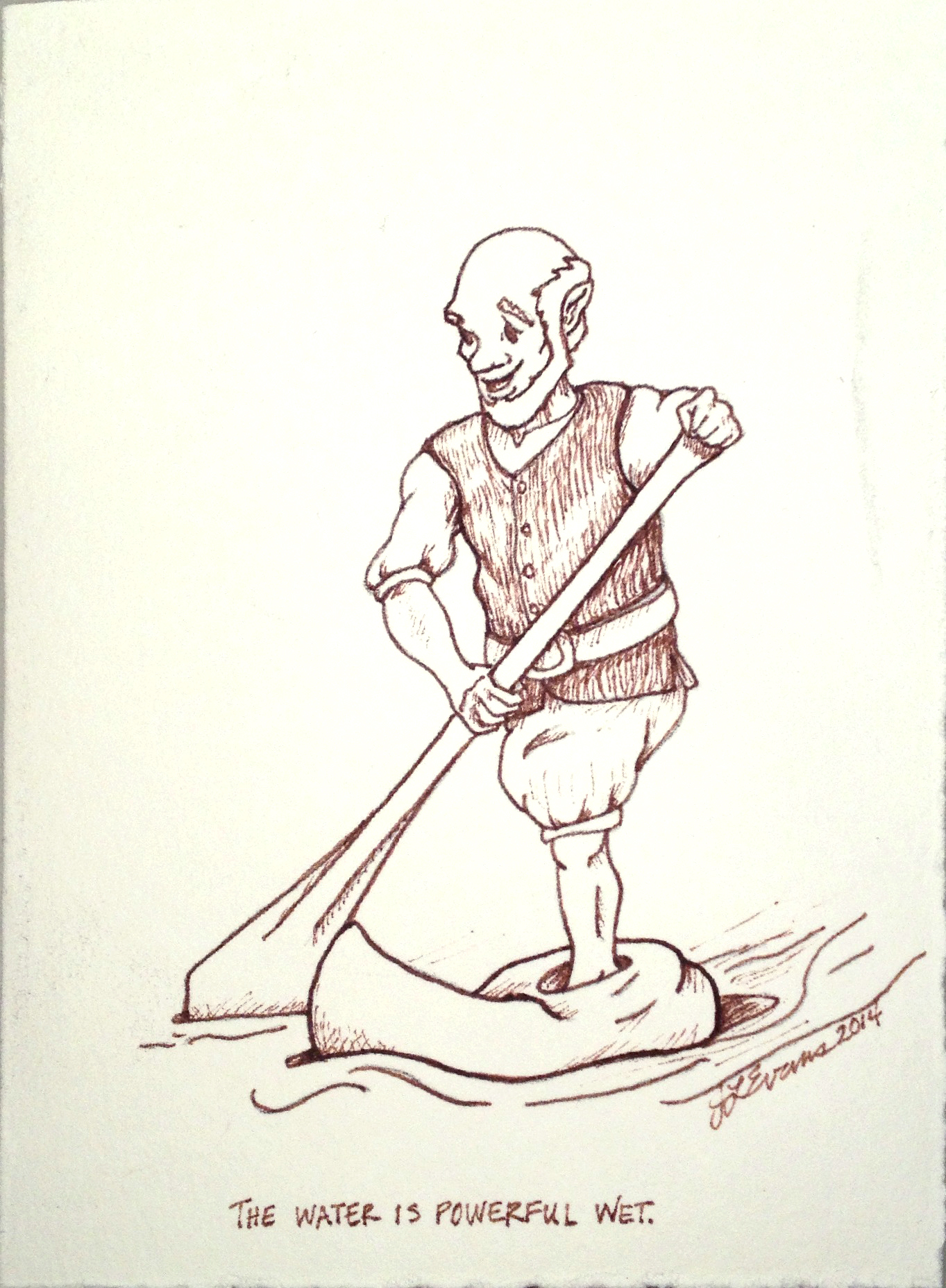 Dufflepud: The water is powerful wet.