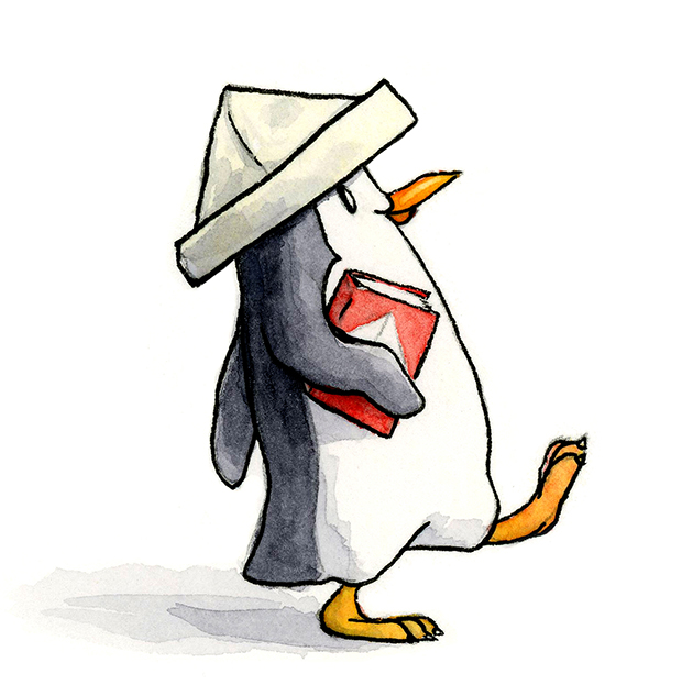 penguin walking